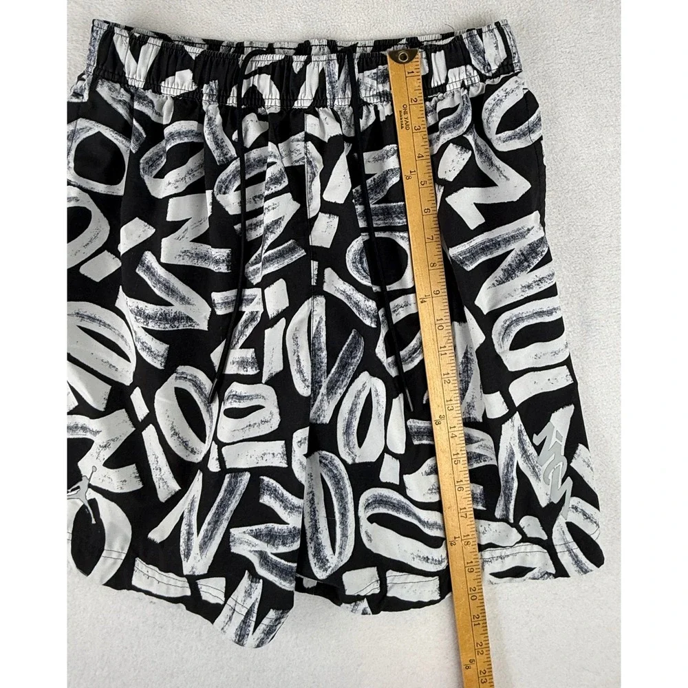 Jordan‎ Graphic Basketball Shorts Mens XL Black White DH0590-010 Jumpman Print